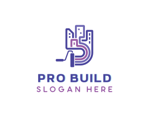 City Building Paint logo design