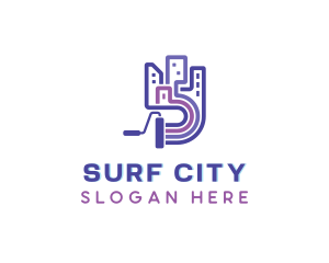 City Building Paint logo design