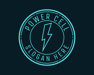 Battery - Thunder Lightning Volt logo design