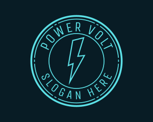 Thunder Lightning Volt  logo design