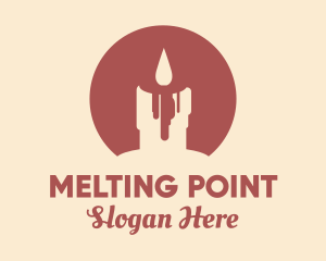 Melting - Melting Scented Candle logo design