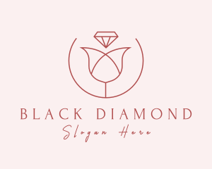 Flower Diamond Jewelry logo design