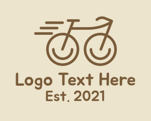 Fixed Gear - Fast Minimalist Bike logo design