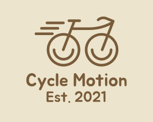 Pedaling - Fast Minimalist Bike logo design