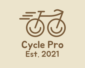 Biking - Fast Minimalist Bike logo design