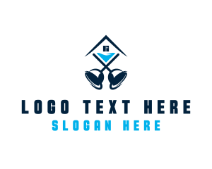 Toilet Plunger - House Plunger Plumbing logo design