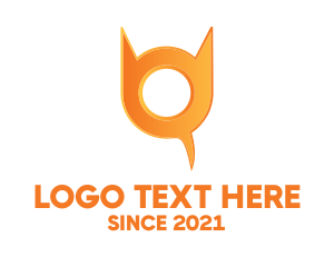 Social Media - Abstract Fox Chat logo design