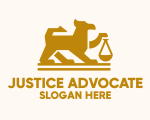 Prosecutor - Griffin Justice Scale logo design