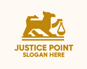 Judiciary - Griffin Justice Scale logo design