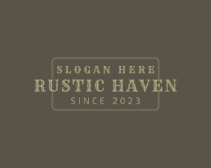 Western Rustic Business logo design