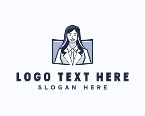 Suit - Female Consultant Recruitment logo design