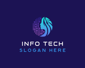 Information - Female Software Technology logo design