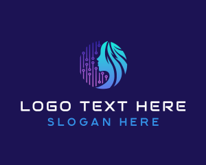 Information - Female Software Technology logo design