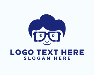 Guy - Smart Geek Guy logo design