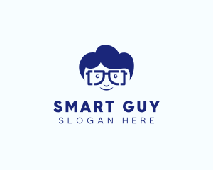 Smart Geek Guy logo design