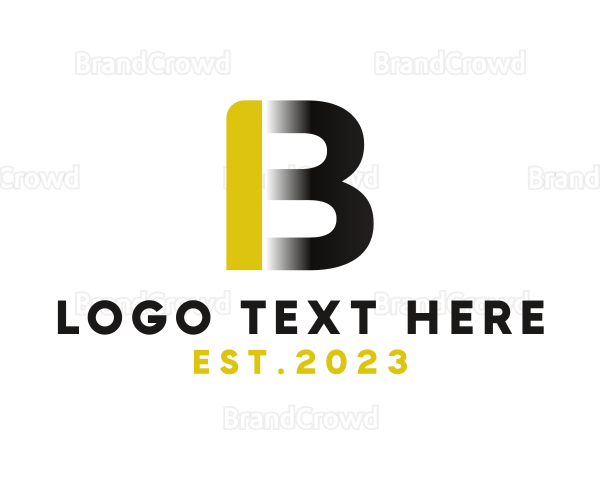 Modern Business Letter B Logo
