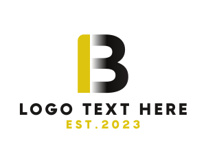 Black And Gold - Modern Business Letter B logo design