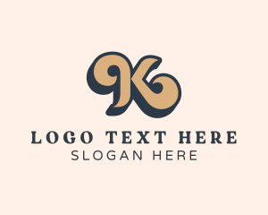 Fancy - Wavy Cursive Business logo design