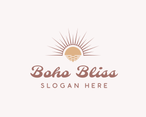 Boho Chic Sun logo design