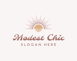 Boho Chic Sun logo design