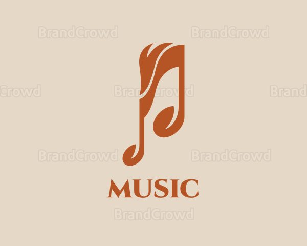Orange Fire Music Logo