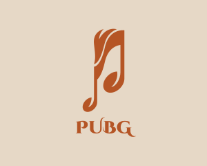 Note - Orange Fire Music logo design