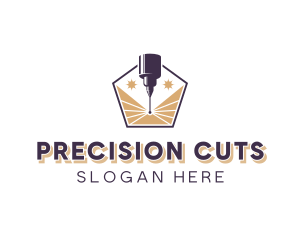 Cutting - Laser Engraving Machine logo design