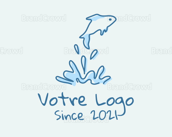 Aquatic Fish Pet Logo