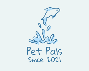 Aquatic Fish Pet  logo design