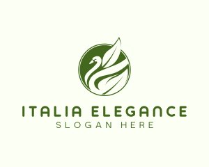 Elegant Duck Swan logo design