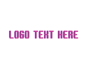 Software - Business Tech Glitch logo design