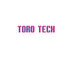 Business Tech Glitch logo design