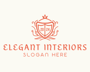 Elegant Crown Boutique logo design