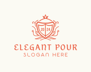 Elegant Crown Boutique logo design