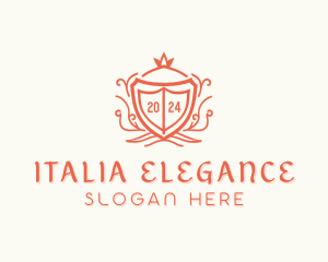 Elegant Crown Boutique logo design