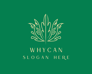 Nature Organic Plant Logo