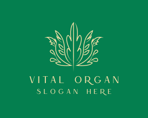 Nature Organic Plant logo design