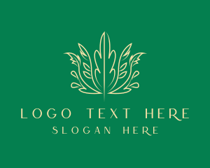 Nature Organic Plant Logo