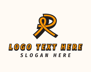 Ribbon - Cancer Ribbon Support logo design