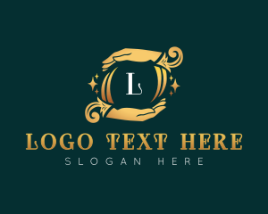 Touch - Elegant Massage Hands logo design