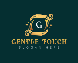 Elegant Massage Hands logo design