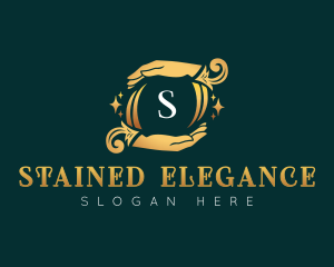 Elegant Massage Hands logo design