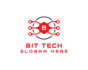 Data Tech Circuit logo design