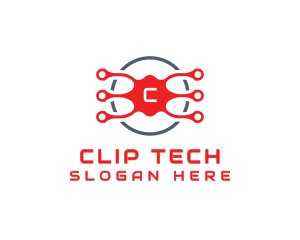 Data Tech Circuit logo design