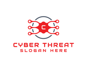 Malware - Data Tech Circuit logo design