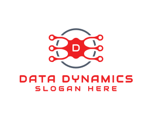 Data Tech Circuit logo design