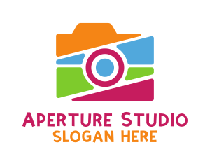 Aperture - Children Photography Camera logo design