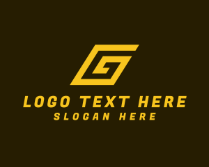 Gold - Cyber Digital Tech Letter G logo design