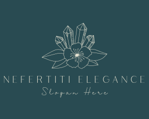 Elegant Flower Crystal logo design