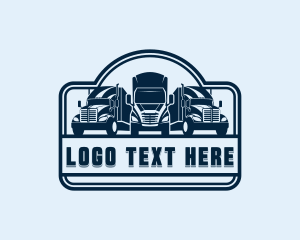 Truck - Roadie Trailer Truck logo design